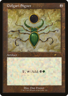 Golgari Signet (292) (Retro Frame) - Foil Etched