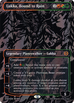Lukka, Bound to Ruin (363) (Borderless) - Oil Slick Raised Foil