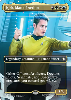 Kirk, Man of Action (0180) (Borderless) (TRC) - Foil