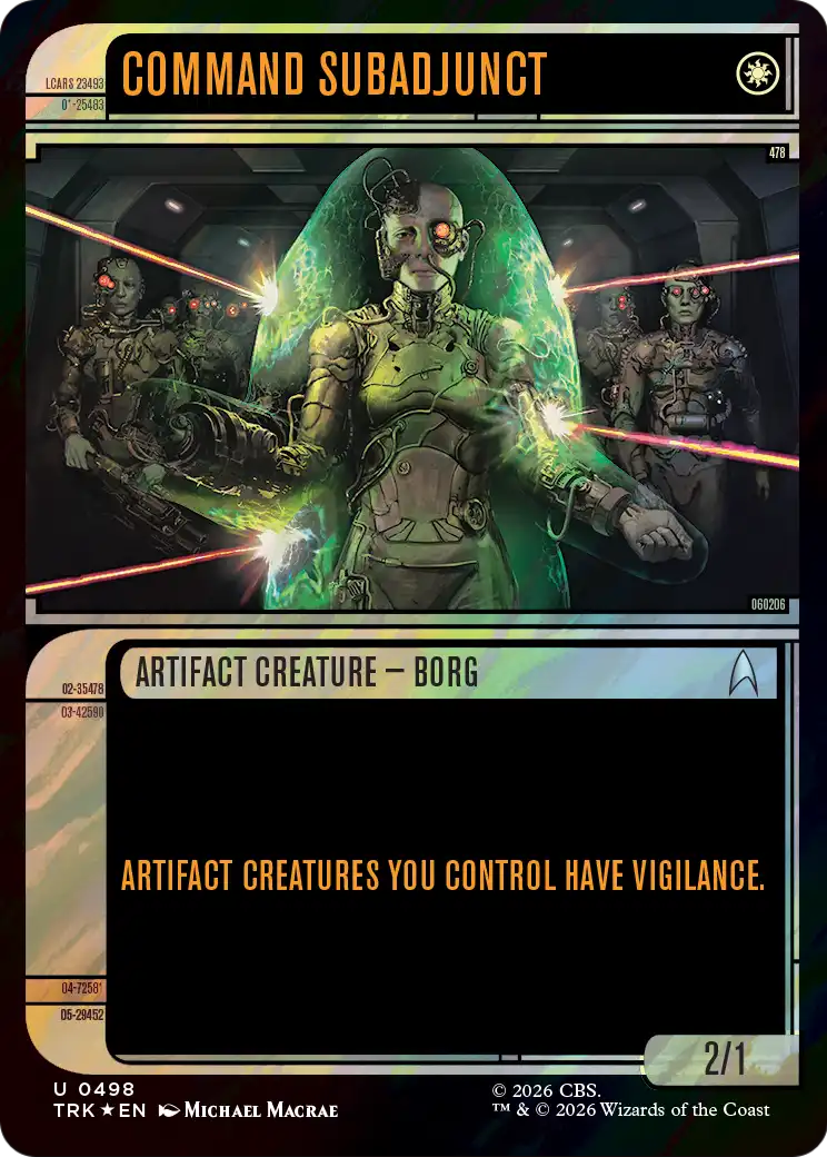 Command Subadjunct (0498) (Showcase) (TRK) - Surge Foil