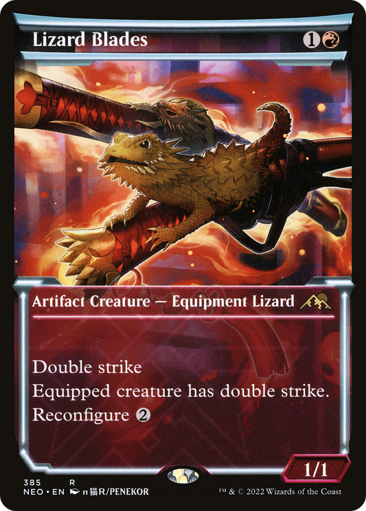 Lizard Blades (385) (Showcase) - Foil