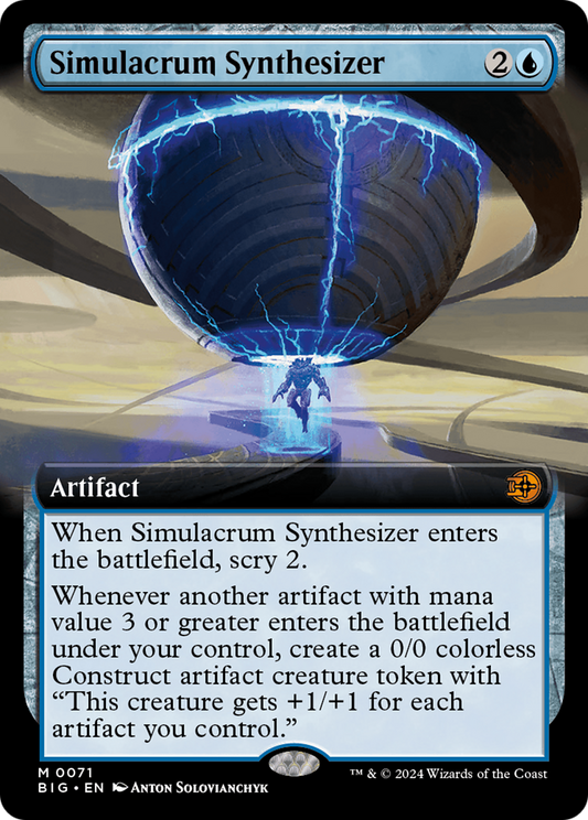 Simulacrum Synthesizer (0071) (Extended Art) - Foil