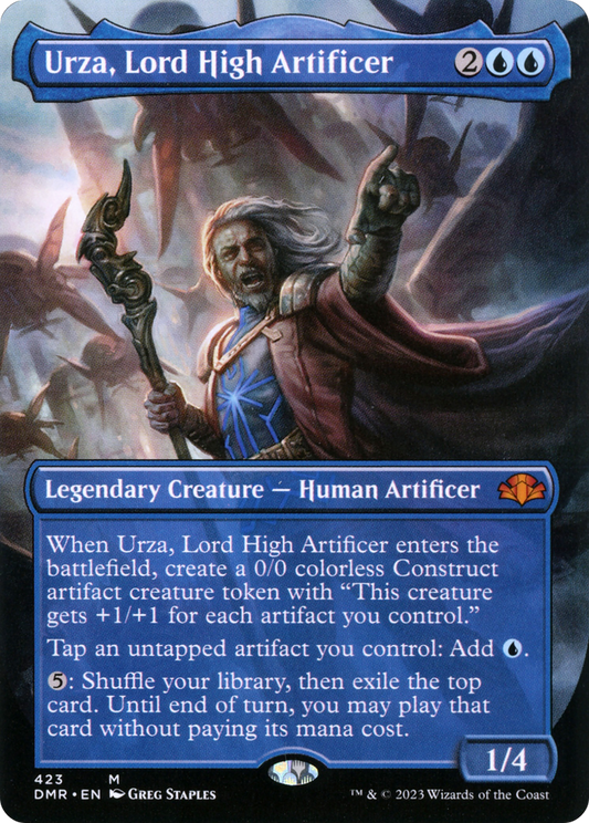 Urza, Lord High Artificer (423) (Borderless) - Foil
