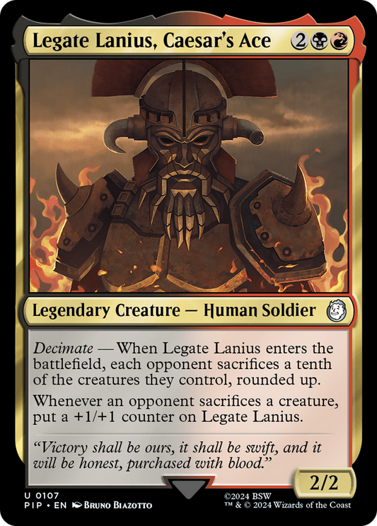 Legate Lanius, Caesar's Ace - Foil