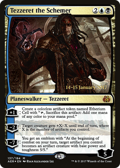 Tezzeret the Schemer (137) (Prerelease) - Foil