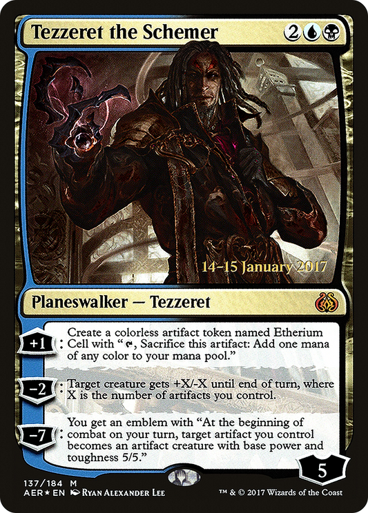 Tezzeret the Schemer (137) (Prerelease) - Foil