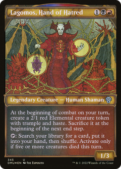 Lagomos, Hand of Hatred (345) (Showcase) - Textured Foil
