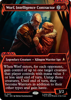 Worf, Intelligence Contractor (0431) (Showcase) (TRK) - Foil