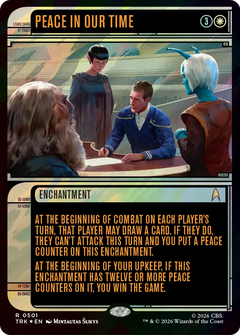 Peace in Our Time (0501) (Showcase) (TRK) - Surge Foil