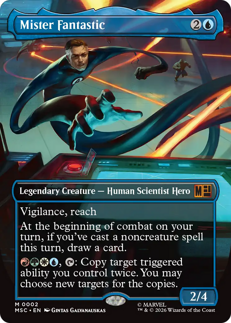 Mister Fantastic (0002) (Borderless) (MSC) - Foil