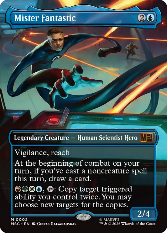 Mister Fantastic (0002) (Borderless) (MSC) - Foil