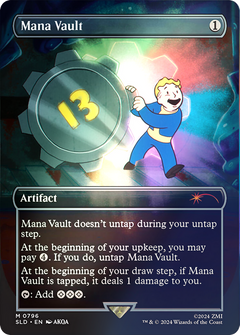 Mana Vault (0796) (Borderless) - Rainbow Foil