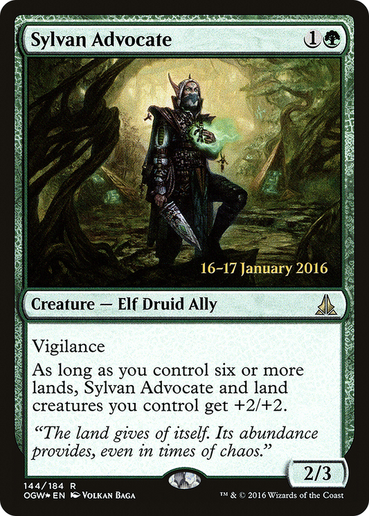 Sylvan Advocate (144) (Prerelease) - Foil