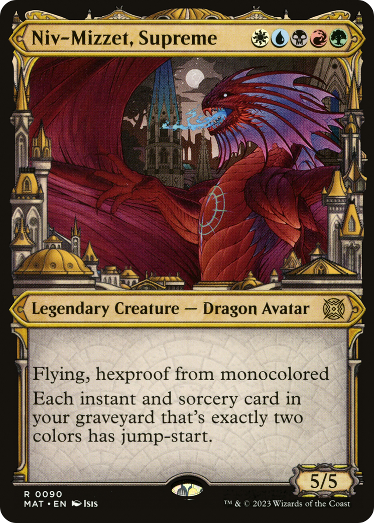 Niv-Mizzet, Supreme (0090) (Showcase) - Foil