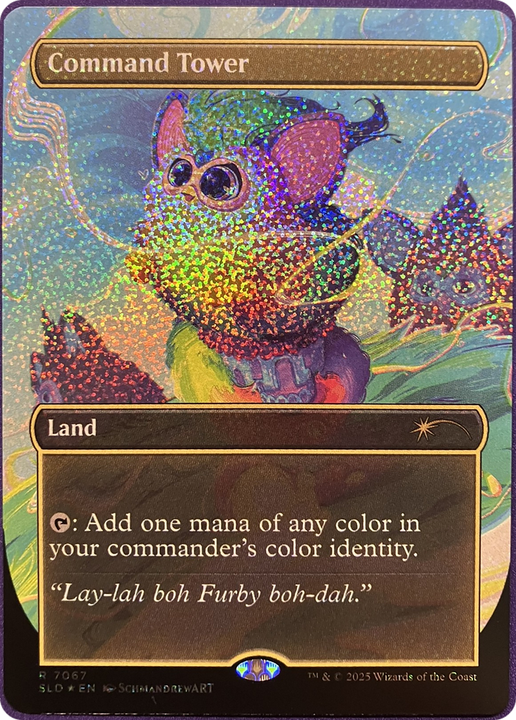 Command Tower (7067) (Borderless) - Confetti Foil sld