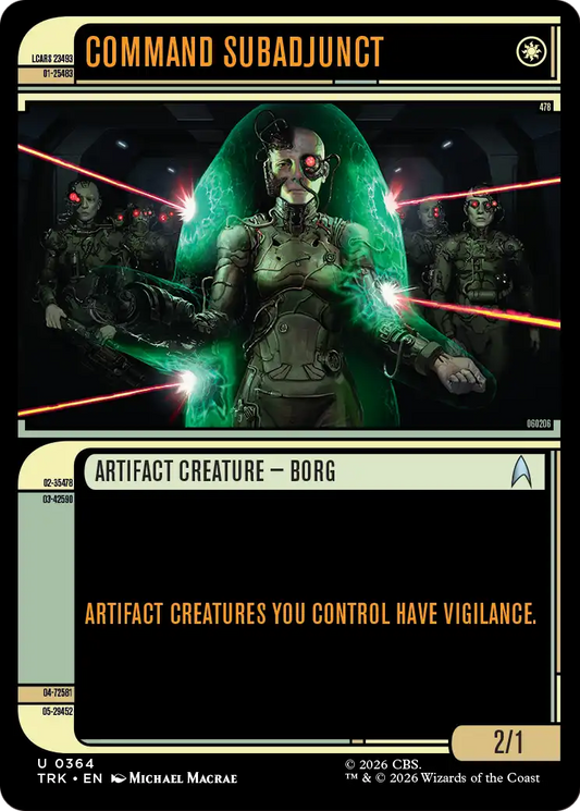 Command Subadjunct (0364) (Showcase) (TRK) - Foil