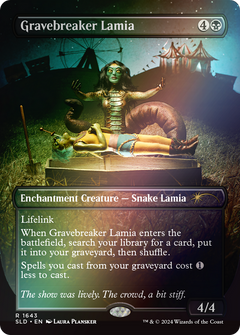 Gravebreaker Lamia (1643) (Borderless) - Rainbow Foil