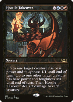 Hostile Takeover (375) (Showcase) - Gilded Foil