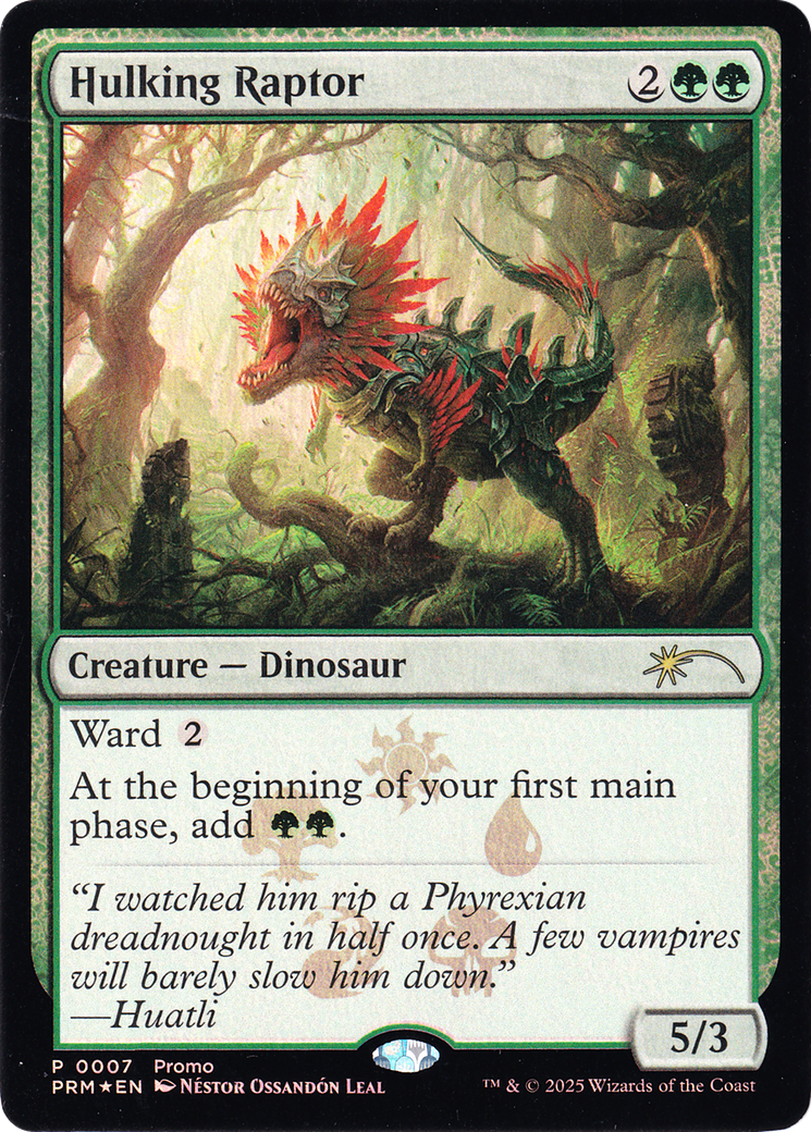 Hulking Raptor (0007) (Promo) (PMEI) - Foil