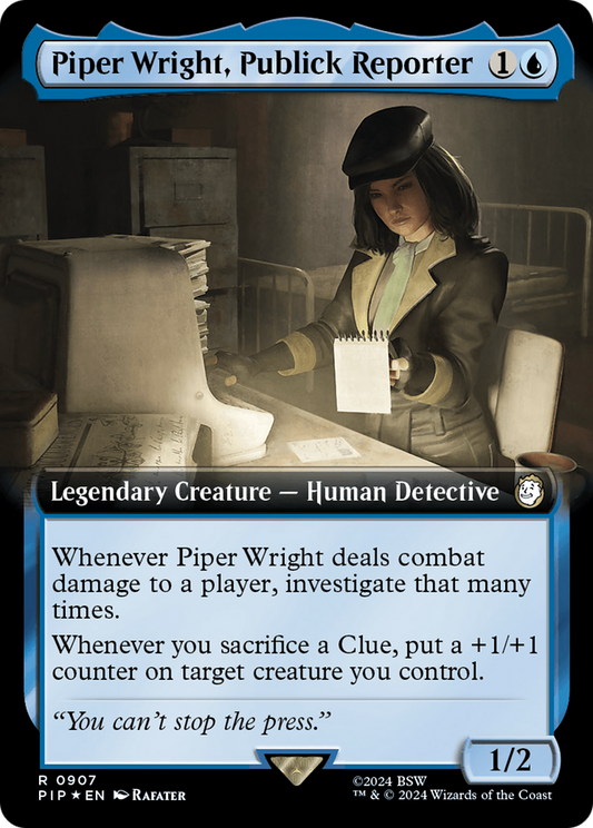 Piper Wright, Publick Reporter (0907) (Extended Art) - Surge Foil