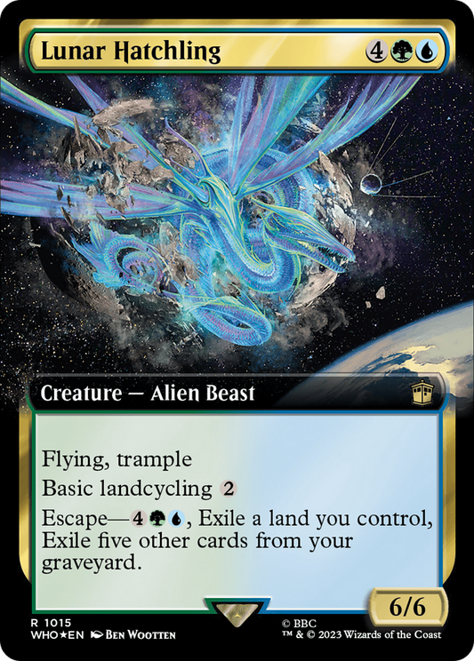 Lunar Hatchling (1015) (Extended Art) - Surge Foil