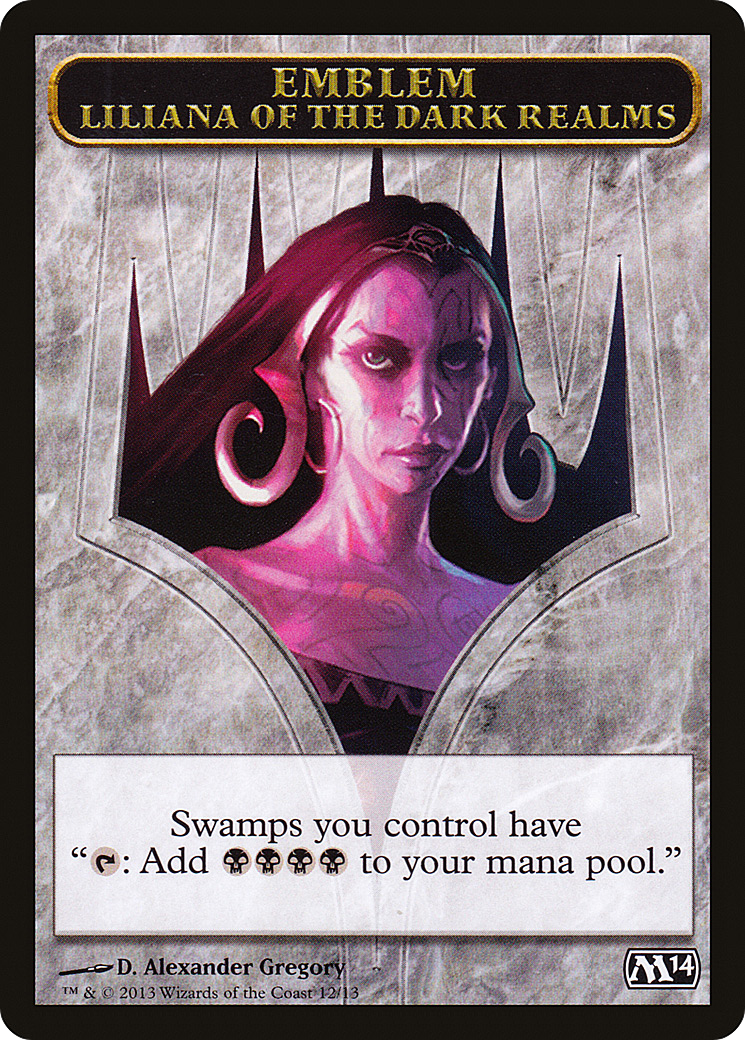 Liliana of the Dark Realms Emblem (012)