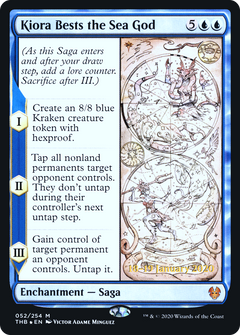 Kiora Bests the Sea God (052) (Prerelease) - Foil