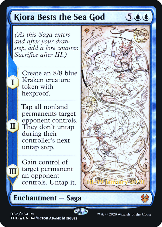 Kiora Bests the Sea God (052) (Prerelease) - Foil