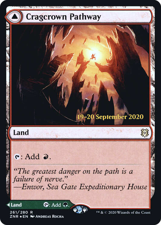 Cragcrown Pathway // Timbercrown Pathway (261) (Prerelease) (PZNR) - Foil