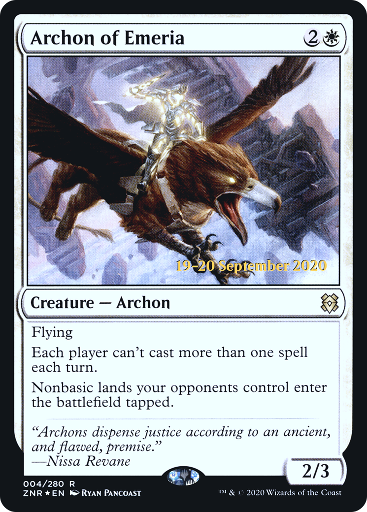 Archon of Emeria (004) (Prerelease) - Foil