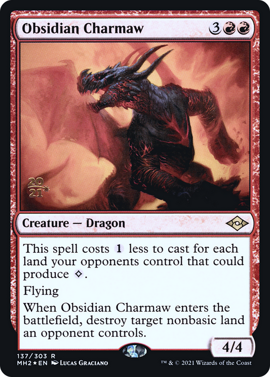 Obsidian Charmaw (137) (Prerelease) - Foil