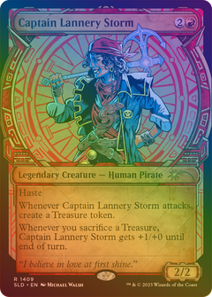 Captain Lannery Storm (1409) (Showcase) - Rainbow Foil
