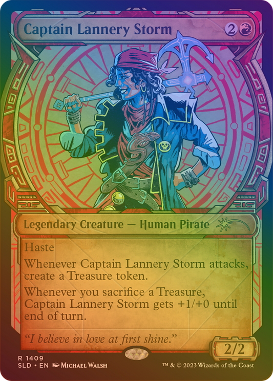 Captain Lannery Storm (1409) (Showcase) - Rainbow Foil