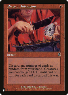 Rites of Initiation