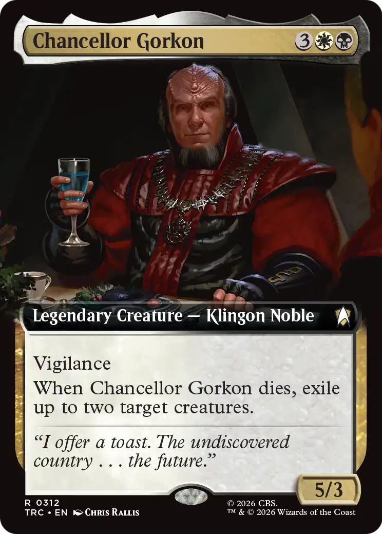 Chancellor Gorkon (0312) (Extended Art) (TRC)