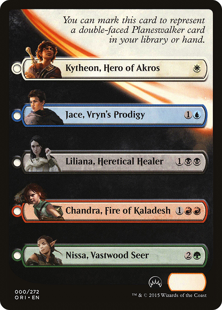 Magic Origins Checklist Card (000)