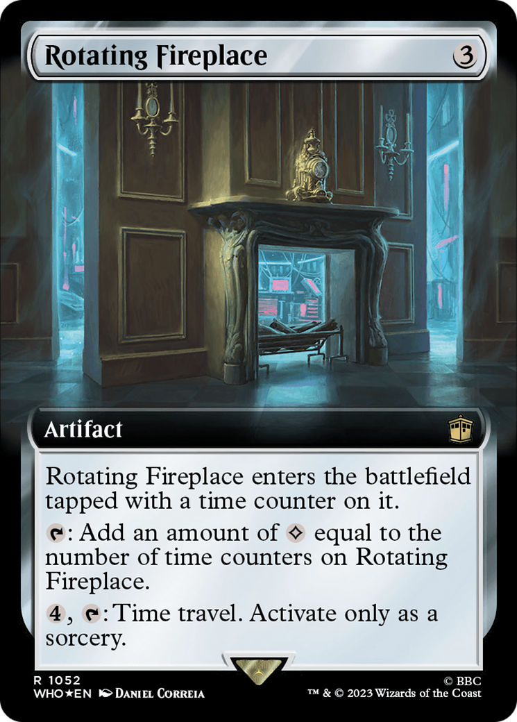 Rotating Fireplace (1052) (Extended Art) - Surge Foil