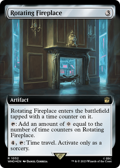 Rotating Fireplace (1052) (Extended Art) - Surge Foil