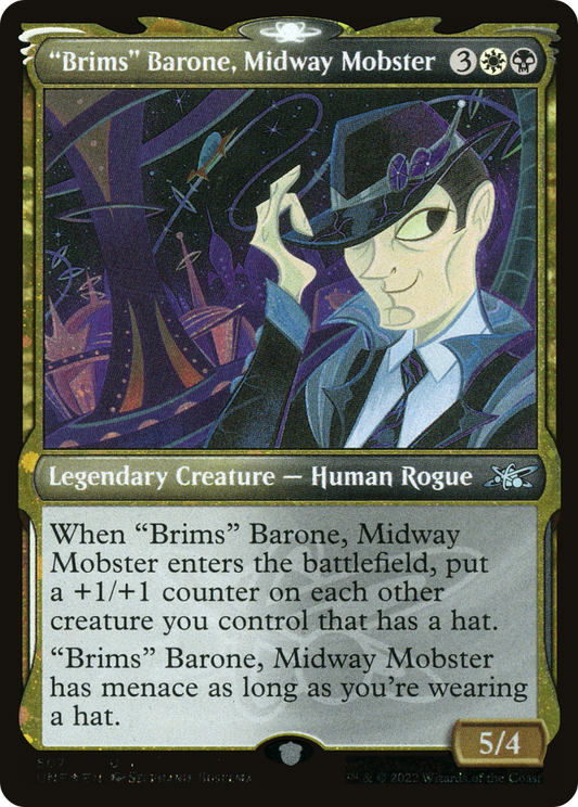 "Brims" Barone, Midway Mobster (507) (Showcase) - Galaxy Foil