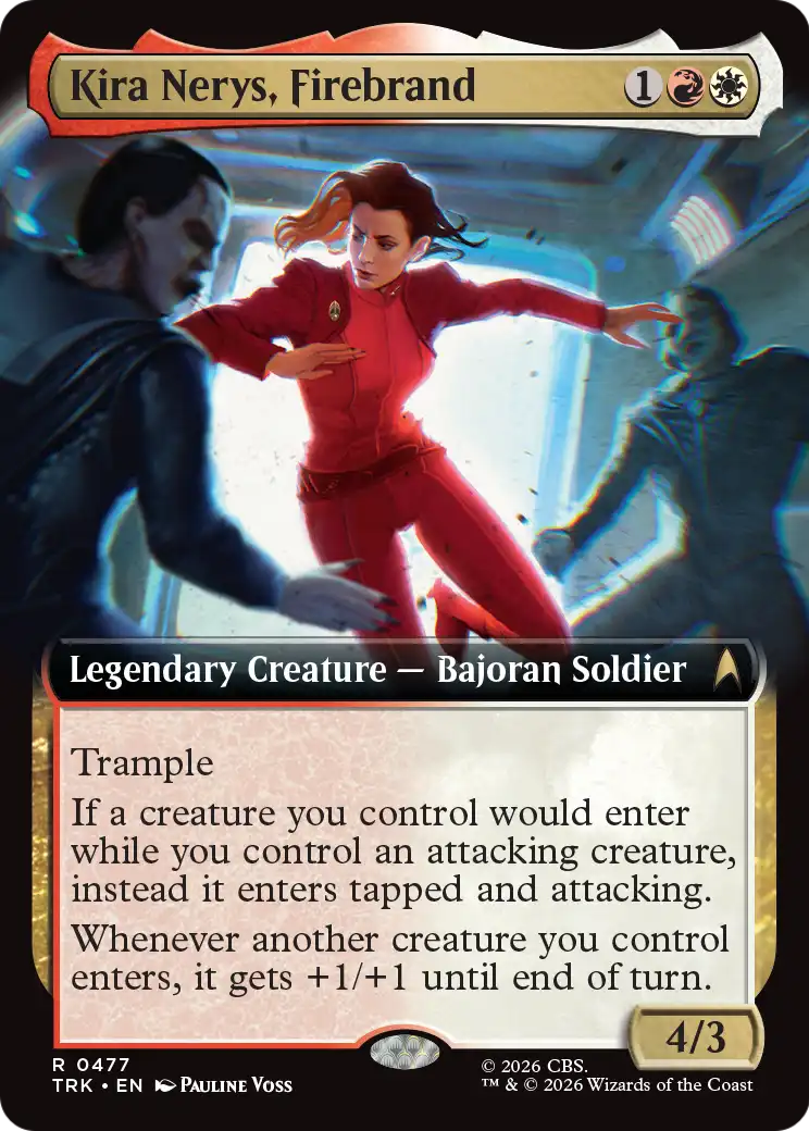 Kira Nerys, Firebrand (0477) (Extended Art) (TRK) - Foil