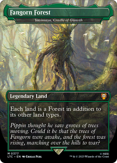 Fangorn Forest [Yavimaya, Cradle of Growth] (0377) (Borderless) - Foil