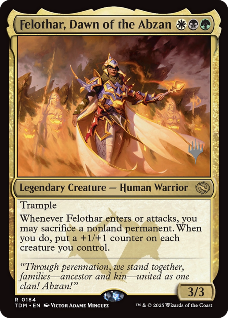 Felothar, Dawn of the Abzan (0184) (Promo Pack) - Foil