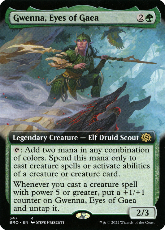 Gwenna, Eyes of Gaea (347) (Extended Art) - Foil