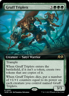 Gruff Triplets (0357) (Extended Art) - Foil