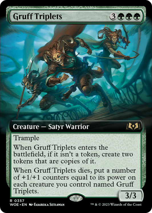 Gruff Triplets (0357) (Extended Art) - Foil