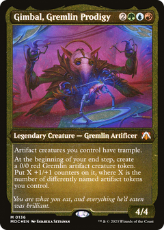 Gimbal, Gremlin Prodigy (0136) (Display Commander) (Thick Stock) - Foil Etched