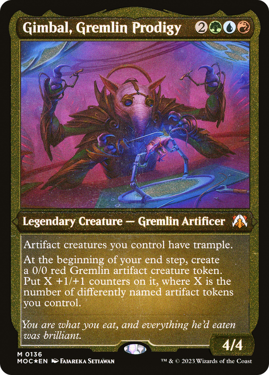 Gimbal, Gremlin Prodigy (0136) (Display Commander) (Thick Stock) - Foil Etched