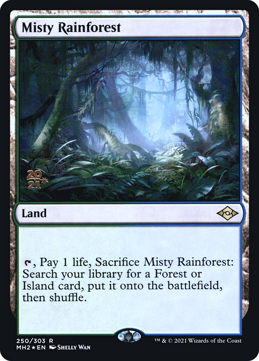 Misty Rainforest (250) (Prerelease) - Foil