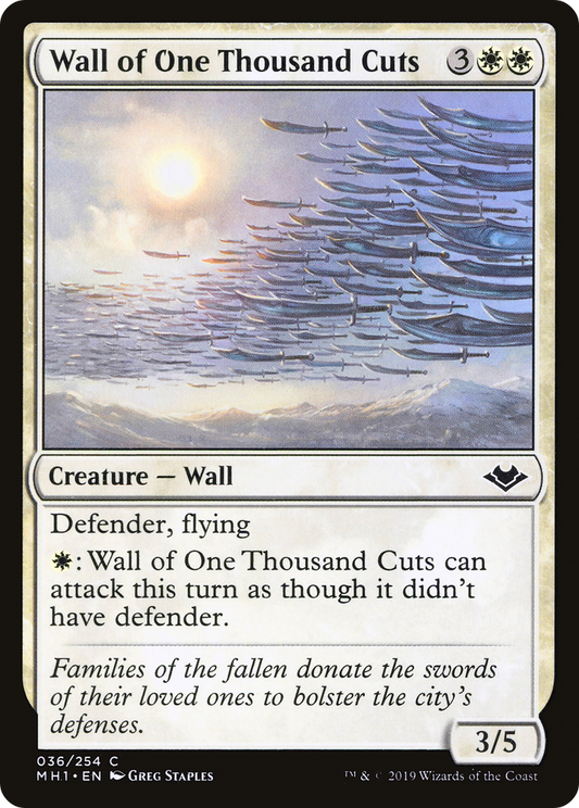 Wall of One Thousand Cuts - Foil