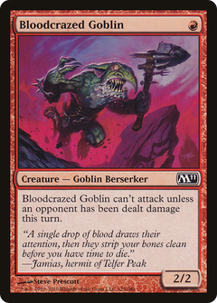 Bloodcrazed Goblin - Foil